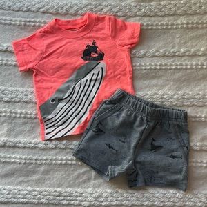 6M T-shirt and short set.
